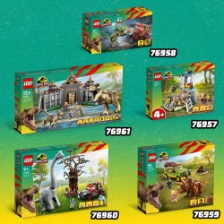 LEGO Jurassic World 76957 Jurassic Park Escapada del Velociraptor, Dinosaurios de Juguete