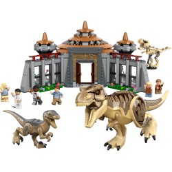 LEGO Jurassic World Jurassic Park 76961 Le Centre des Visiteurs   l’Attaque du T. Rex et du Vélociraptor