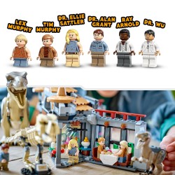LEGO Jurassic World Angriff des T. rex und des Raptors aufs Besucherzentrum