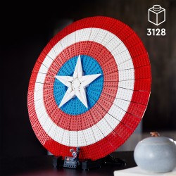 LEGO 76262 Marvel Escudo del Capitán América, Maqueta para adultos