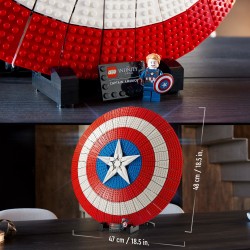 LEGO 76262 Marvel Escudo del Capitán América, Maqueta para adultos