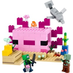 LEGO 21247 Minecraft La Casa-Ajolote, Casa con Animales de Juguete