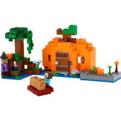 LEGO 21248 Minecraft La Granja-Calabaza Casa de Juguete con Figuras