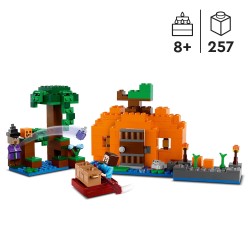 LEGO 21248 Minecraft La Granja-Calabaza Casa de Juguete con Figuras