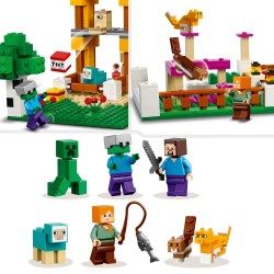 LEGO 21249 Minecraft Caja Modular 4.0, Juguete 2en1 con Figura de Steve