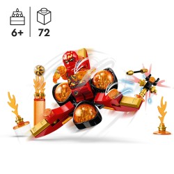 LEGO 71777 NINJAGO Spinjitzu Flip el Poder del Dragón de Kai, Juguete
