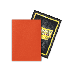 DRAGON SHIELD - 100 STANDARD SIZE MATTE DUAL SLEEVES - EMBER