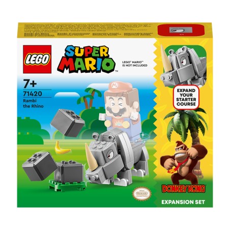 LEGO 71420 Super Mario Set de Expansión  Rambi, el Rinoceronte de Juguete