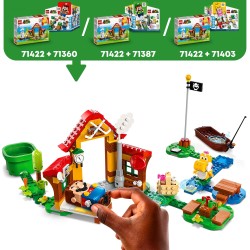 LEGO 71422 Super Mario Set de Expansión Picnic en Casa de Mario con Figura