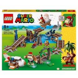 LEGO 71425 Super Mario Set de Expansión  Vagoneta Minera de Diddy Kong