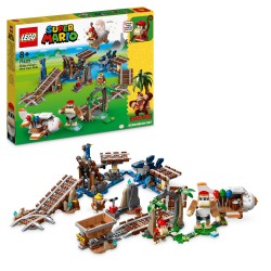 LEGO 71425 Super Mario Set de Expansión  Vagoneta Minera de Diddy Kong