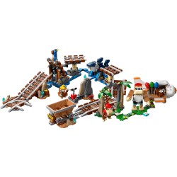 LEGO 71425 Super Mario Set de Expansión  Vagoneta Minera de Diddy Kong