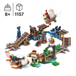 LEGO 71425 Super Mario Set de Expansión  Vagoneta Minera de Diddy Kong