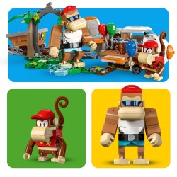 LEGO 71425 Super Mario Set de Expansión  Vagoneta Minera de Diddy Kong