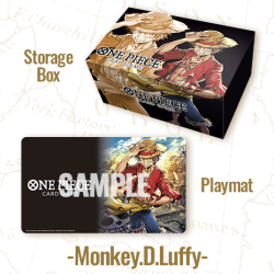 BANDAI GAMES - ONE PIECE CARD GAME - PLAYMAT & STORAGE BOX SET - MONKEY D. LUFFY - ENG