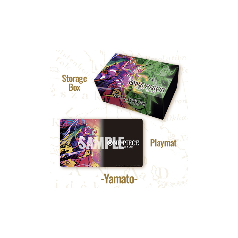 BANDAI GAMES - ONE PIECE CARD GAME - PLAYMAT & STORAGE BOX SET - YAMATO - ENG