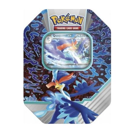 POKEMON - TIN DA COLLEZIONE - COMPAGNI D'AVVENTURA DI PALDEA - QUAQUAVAL EX