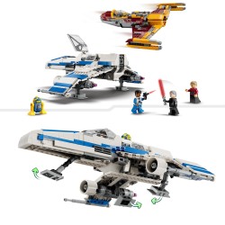 LEGO 75364 Star Wars Ala-E de la Nueva República vs Caza Estelar de Shin Hati