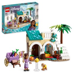 LEGO 43223 Disney Wish Asha en la Ciudad de las Rosas y Figura de Estrella