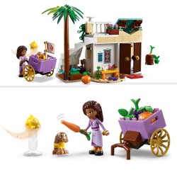 LEGO 43223 Disney Wish Asha en la Ciudad de las Rosas y Figura de Estrella