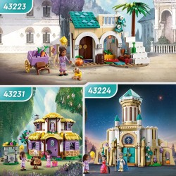 LEGO 43223 Disney Wish Asha en la Ciudad de las Rosas y Figura de Estrella