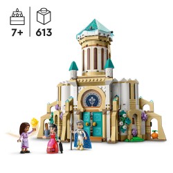 LEGO 43224 Disney Wish Castillo del Rey Magnífico y Mini Muñeca de Asha