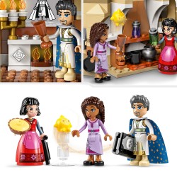 LEGO 43224 Disney Wish Castillo del Rey Magnífico y Mini Muñeca de Asha