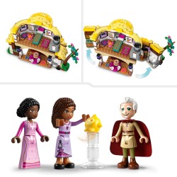 LEGO 43231 Disney Wish Cabaña de Asha, con Mini Muñecas de Asha y Sakina