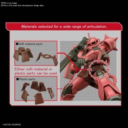 Bandai - Model Kit Gunpla Hg - Zaku Ii Ms-06s 1/144