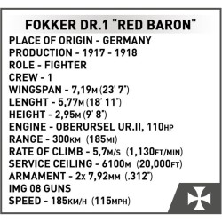 COBI - 2986 Fokker Dr.1 Red Baron