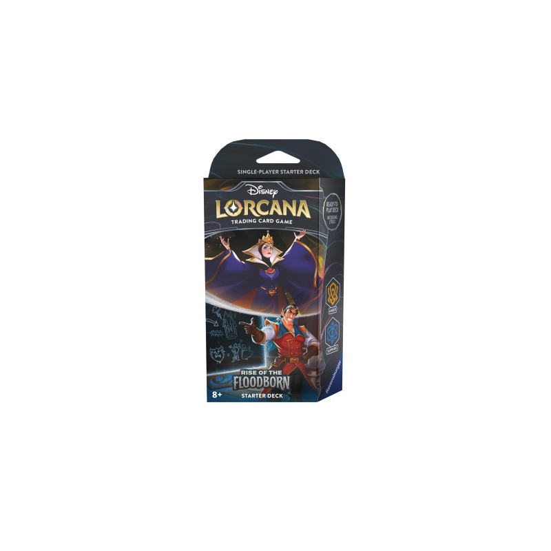 RAVENSBURGER TCG - LORCANA - STARTER DECK: THE QUEEN E GASTON - AMBER/SAPPHIRE - ENG