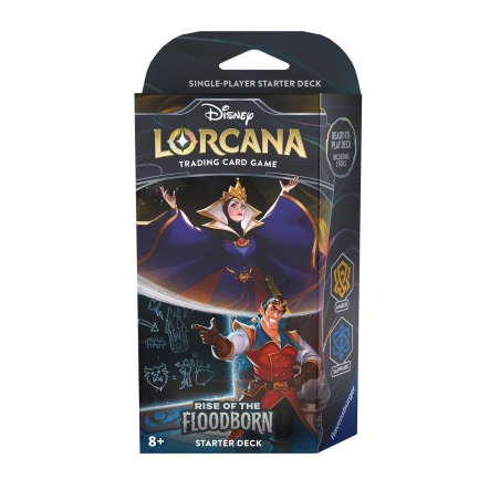 RAVENSBURGER TCG - LORCANA - STARTER DECK: THE QUEEN E GASTON - AMBER/SAPPHIRE - ENG