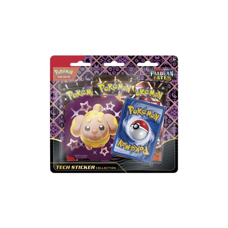 Pokemon - Collezione Blister 3 Bustine Con Adesivo - Destino Di Paldea - Fidough