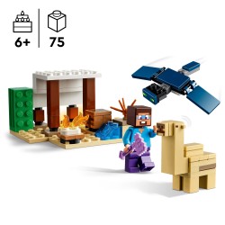 LEGO 21251 Minecraft La Expedición de Steve al Desierto Juguete con Figuras