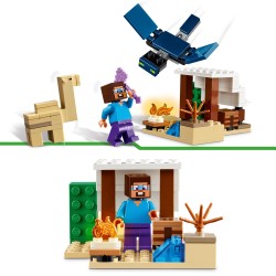 LEGO 21251 Minecraft La Expedición de Steve al Desierto Juguete con Figuras