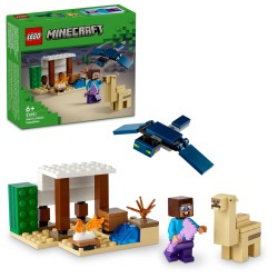 LEGO 21251 Minecraft La Expedición de Steve al Desierto Juguete con Figuras