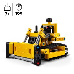 LEGO Technic Heavy-Duty Bulldozer Vehicle Toy 42163