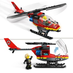 LEGO 60411 City Brandweerhelikopter Reddingsvoertuig Speelgoed