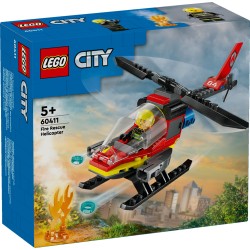 LEGO 60411 City Brandweerhelikopter Reddingsvoertuig Speelgoed