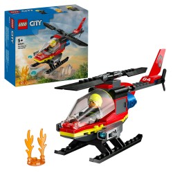 LEGO City Fire Rescue Helicopter Building Toy 60411