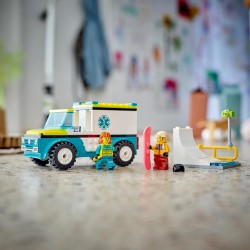 LEGO Rettungswagen und Snowboarder