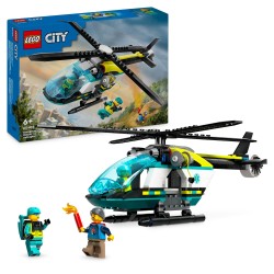 LEGO 60405 City Helicóptero de Rescate para Emergencias de Juguete