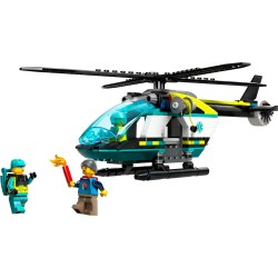 LEGO City Emergency Rescue Helicopter Toy Set 60405