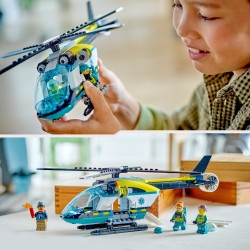 LEGO 60405 City Helicóptero de Rescate para Emergencias de Juguete