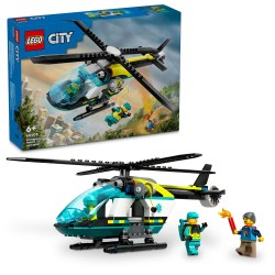 LEGO City Emergency Rescue Helicopter Toy Set 60405