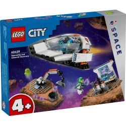 LEGO 60429 City Nave Espacial y Descubrimiento del Asteroide, Figura Alien