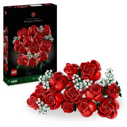 LEGO 10328 Icons Ramo de Rosas, Flores Artificiales de Decoración