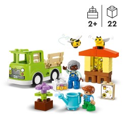 LEGO 10419 Mi Ciudad DUPLO Cuidado de Abejas y Colmenas, Juguete Infantil