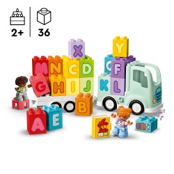 LEGO 10421 Mi Ciudad DUPLO Camión del Alfabeto, Abecedario de Juguete