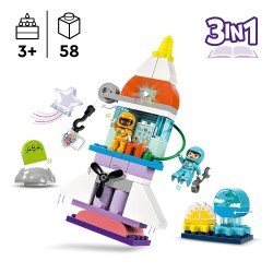 LEGO 10422 DUPLO L'Aventure en Navette Spatiale 3-en-1